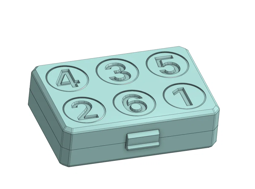 Bộ xúc xắc kèm hộp in liền khối (Print-in-place) - Image 8