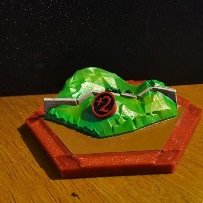 Mô hình 3D Catan Longest Road Trophy Tile - Phụ kiện board game Catan