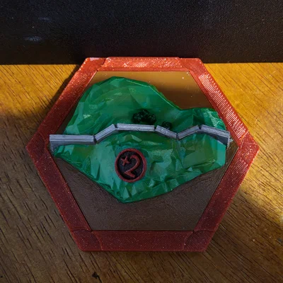 Mô hình 3D Catan Longest Road Trophy Tile - Phụ kiện board game Catan