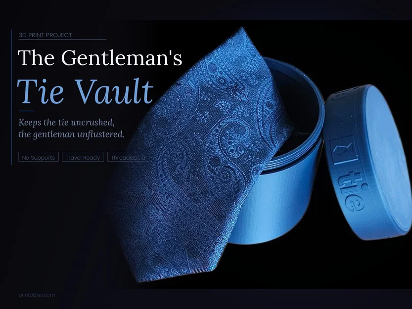 Gentleman's Tie Vault - Hộp đựng cà vạt đẳng cấp cho quý ông khi đi du lịch - Image 1