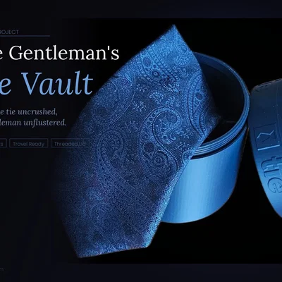Gentleman's Tie Vault - Hộp đựng cà vạt đẳng cấp cho quý ông khi đi du lịch