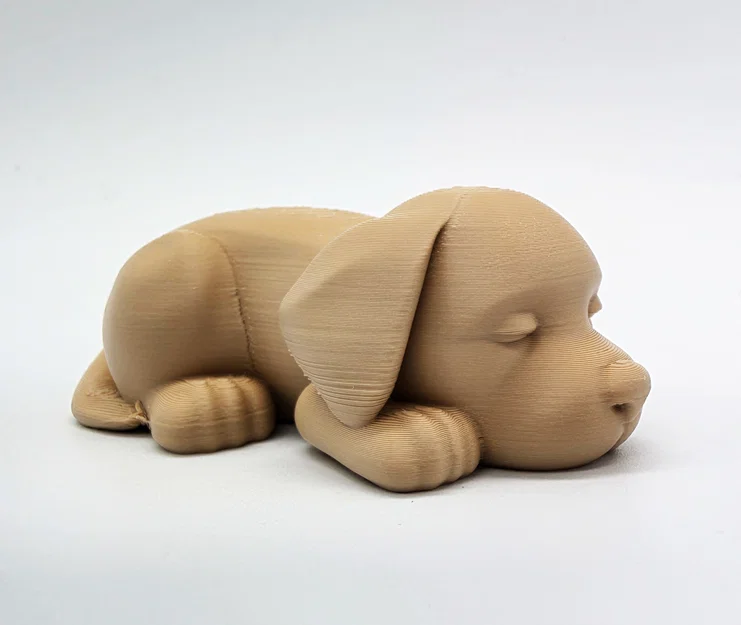 Mô hình chú cún nhỏ đang ngủ đáng yêu - In 3D không cần support - Image 3