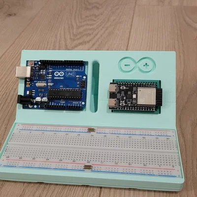 Đế cắm Breadboard Arduino & ESP32 | Tương thích hệ thống Gridfinity