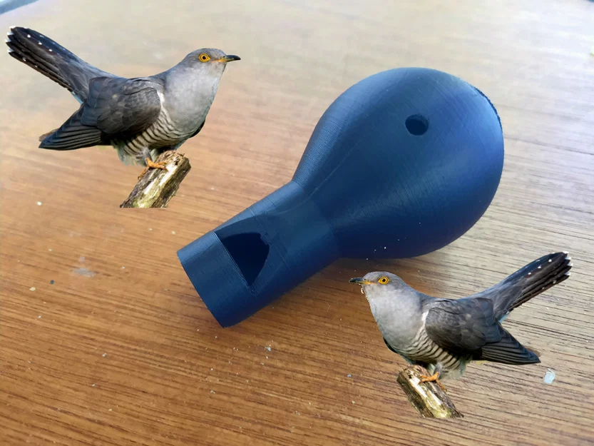 Mẫu in 3D Còi chim cu cu (Working Cuckoo Call) hỗ trợ quan sát chim - Image 1