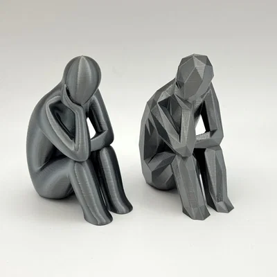 The Thinkers – Phiên bản trơn và Lowpoly