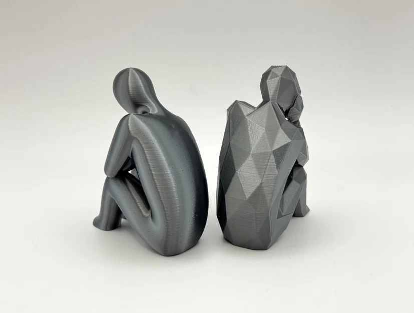 The Thinkers – Phiên bản trơn và Lowpoly - Image 2