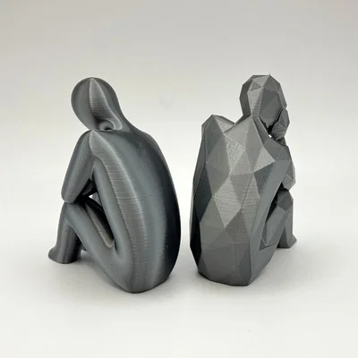 The Thinkers – Phiên bản trơn và Lowpoly