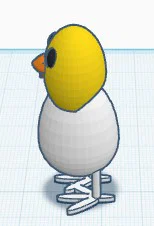 Mô hình chú gà con trang trí 3D dễ thương (Easter Chick) - Image 1