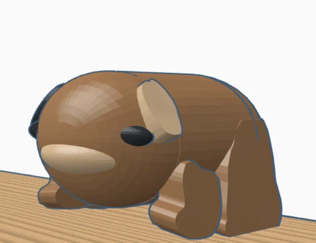 Mô hình 3D chuột lang (Guinea Pig) dễ thương trang trí bàn làm việc - Image 1