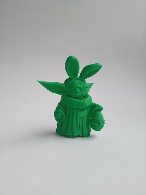 Mô hình in 3D Baby Yoda phiên bản tai thỏ trang trí Phục Sinh - Image 2