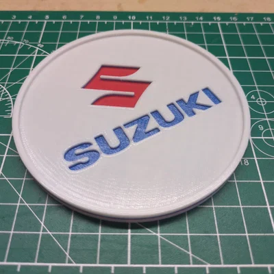 Miếng lót ly Suzuki đẹp mắt - Hướng dẫn in 3D 3 màu