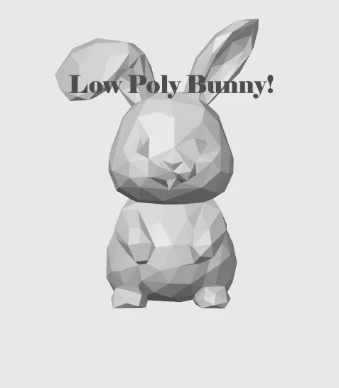 Bộ đôi Thỏ và Trứng Phục sinh Low Poly - Đồ trang trí phong cách Low Poly - Image 1