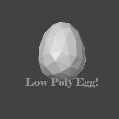 Bộ đôi Thỏ và Trứng Phục sinh Low Poly - Đồ trang trí phong cách Low Poly