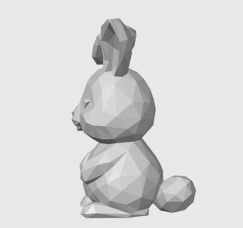 Bộ đôi Thỏ và Trứng Phục sinh Low Poly - Đồ trang trí phong cách Low Poly - Image 4