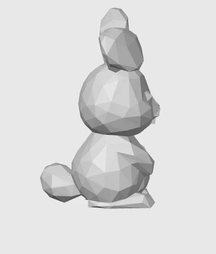 Bộ đôi Thỏ và Trứng Phục sinh Low Poly - Đồ trang trí phong cách Low Poly - Image 5