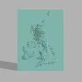 Thẻ bản đồ độ cao UK + Ireland (Quần đảo Anh) - Thumbnail 1