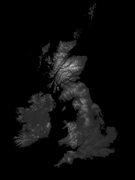 Thẻ bản đồ độ cao UK + Ireland (Quần đảo Anh) - Image 3