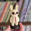 Mô hình chú thỏ Crochet Bunny in 3D dễ thương trang trí bàn - Thumbnail 1
