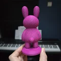 Mô hình chú thỏ Crochet Bunny in 3D dễ thương trang trí bàn - Thumbnail 5