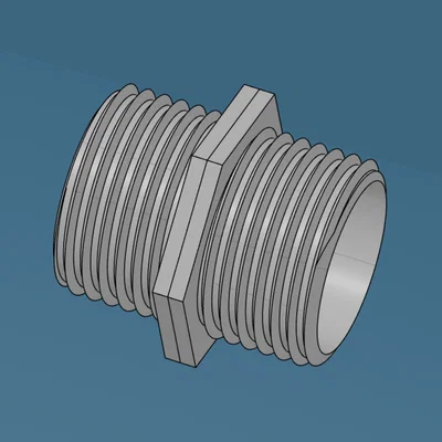 Đầu nối dây tưới cây GHT 3/4 inch đực sang đực (Male to Male)