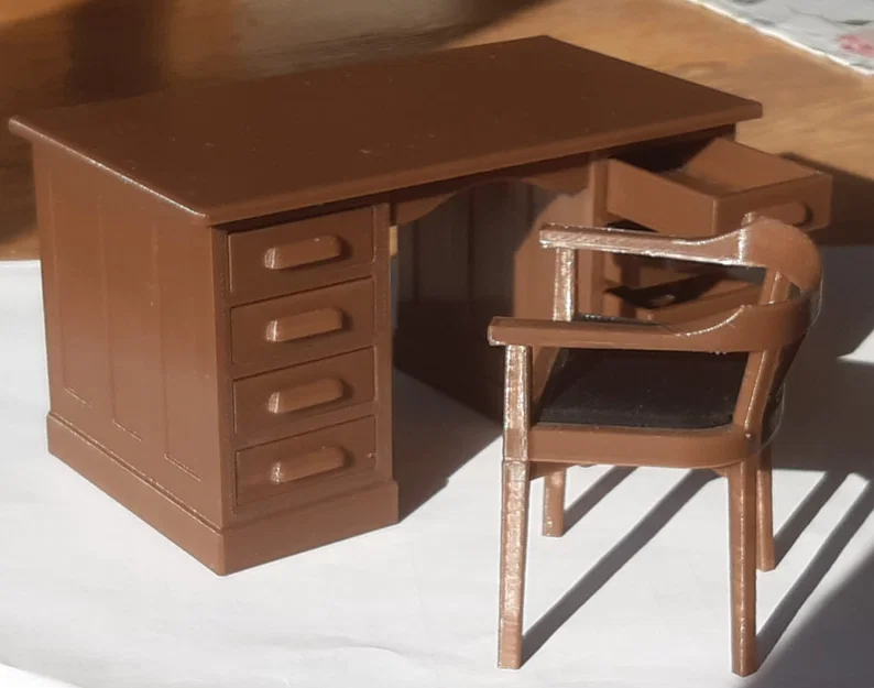 Bàn làm việc mô hình cho nhà búp bê - Tỷ lệ 1:12 - Image 2