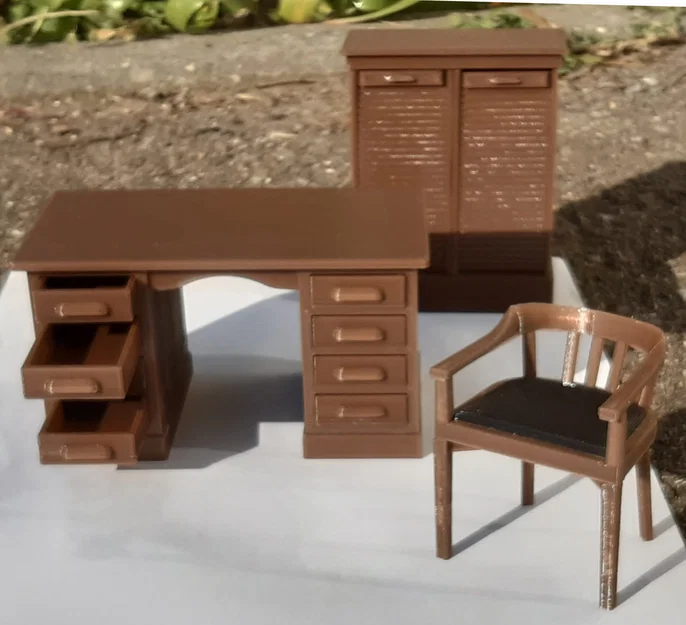 Bàn làm việc mô hình cho nhà búp bê - Tỷ lệ 1:12 - Image 5