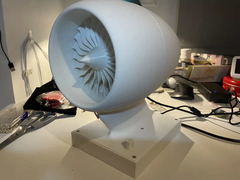 Động cơ phản lực để bàn (Desktop Jet Engine) tích hợp động cơ điện - Image 1