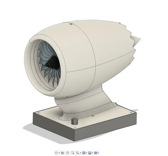 Động cơ phản lực để bàn (Desktop Jet Engine) tích hợp động cơ điện - Image 3