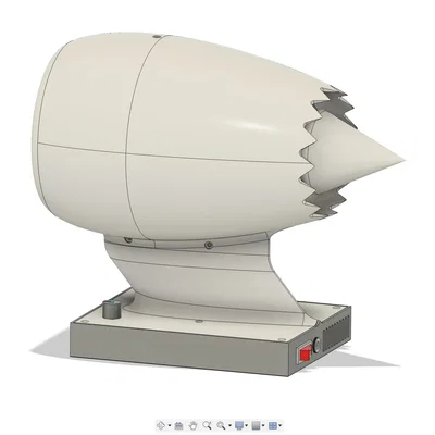 Động cơ phản lực để bàn (Desktop Jet Engine) tích hợp động cơ điện