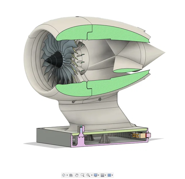 Động cơ phản lực để bàn (Desktop Jet Engine) tích hợp động cơ điện - Image 5