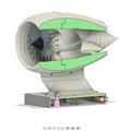 Động cơ phản lực để bàn (Desktop Jet Engine) tích hợp động cơ điện - Thumbnail 5
