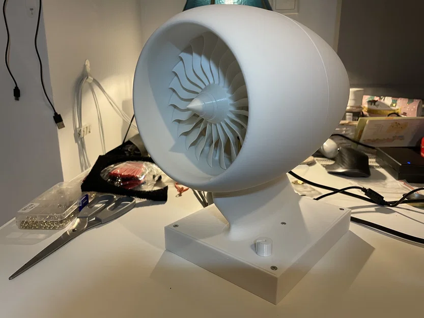 Động cơ phản lực để bàn (Desktop Jet Engine) tích hợp động cơ điện - Image 11