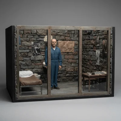 Mô hình 3D Silence of the Lambs - Phân cảnh nhà giam Hannibal Lecter - 1991