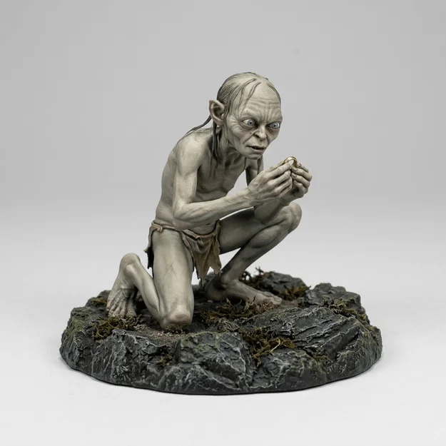 Mô hình 3D Gollum từ The Lord of the Rings - File in chất lượng cao - Image 1