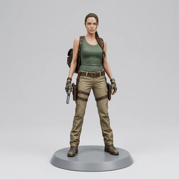 Mô hình 3D Lara Croft Tomb Raider 2001 - File in chất lượng cao - Image 1