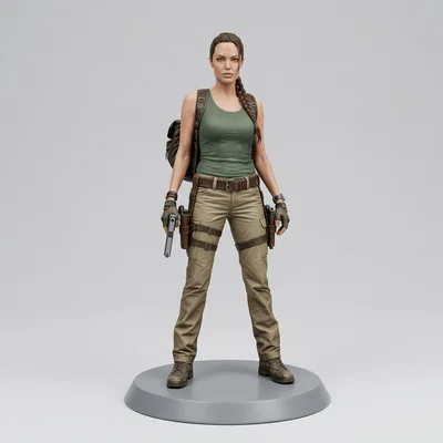 Mô hình 3D Lara Croft Tomb Raider 2001 - File in chất lượng cao