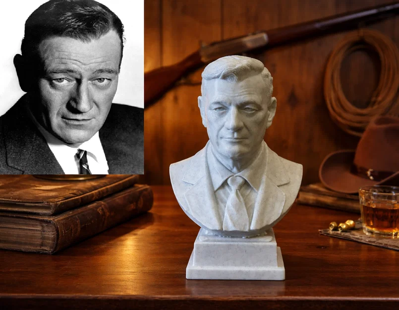 Bức tượng bán thân John Wayne (Marion Robert Morrison) - Image 1