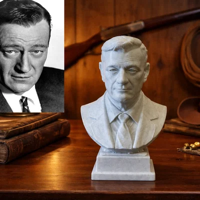 Bức tượng bán thân John Wayne (Marion Robert Morrison)