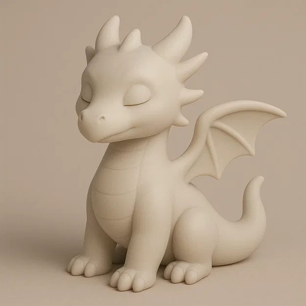 Mô hình rồng con 3D dễ thương trang trí bàn làm việc cực đẹp - Image 1