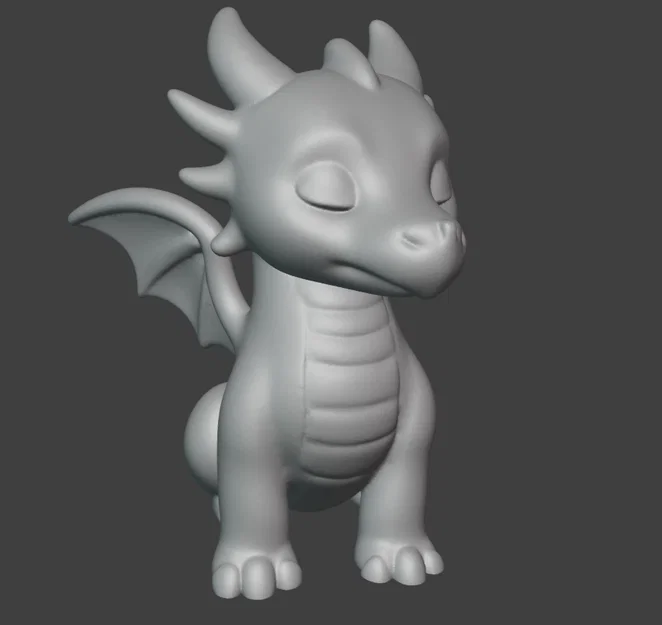 Mô hình rồng con 3D dễ thương trang trí bàn làm việc cực đẹp - Image 2