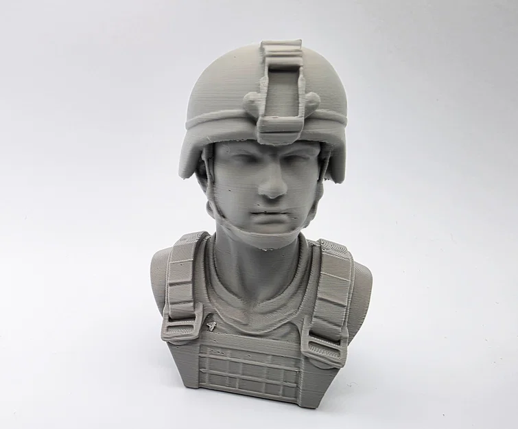 Tượng bán thân người lính (Male Army Soldier Bust) trang trí - Image 3