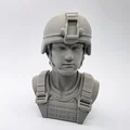 Tượng bán thân người lính (Male Army Soldier Bust) trang trí - Thumbnail 3