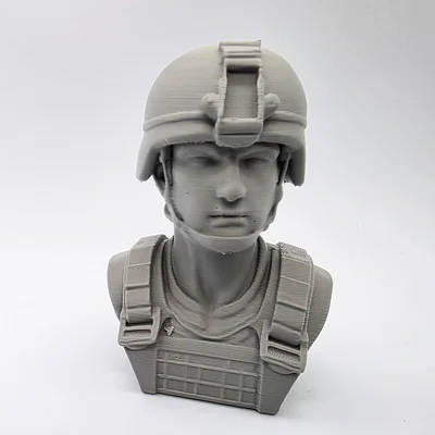 Tượng bán thân người lính (Male Army Soldier Bust) trang trí