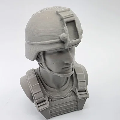 Tượng bán thân người lính (Male Army Soldier Bust) trang trí