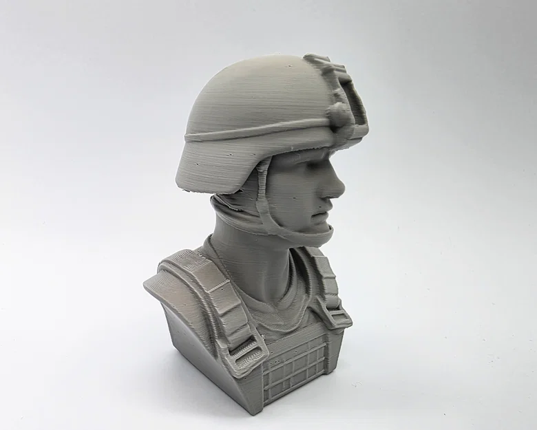 Tượng bán thân người lính (Male Army Soldier Bust) trang trí - Image 6