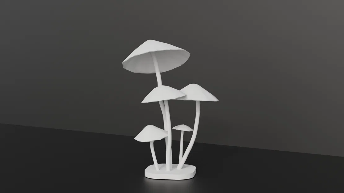 Mô hình trang trí nấm Psilocybin 3D độc đáo cho không gian sống - Image 1