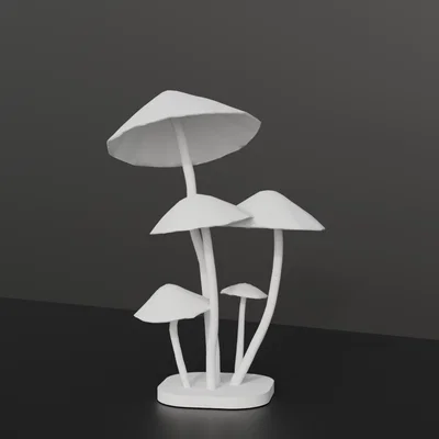 Mô hình trang trí nấm Psilocybin 3D độc đáo cho không gian sống