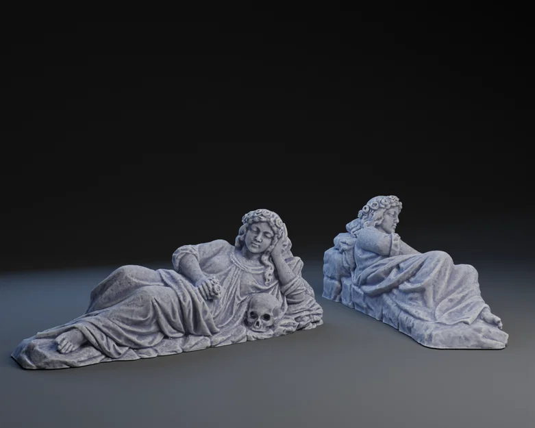 Mô hình 3D tượng Thánh Rosalia: Vẻ đẹp điêu khắc cổ điển - Image 1