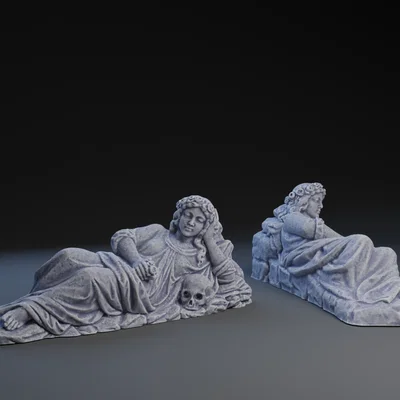 Mô hình 3D tượng Thánh Rosalia: Vẻ đẹp điêu khắc cổ điển