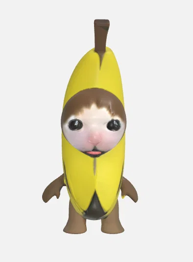 Mô hình Banana Cat (Mèo Chuối) 3D siêu đáng yêu cho tín đồ meme - Image 1